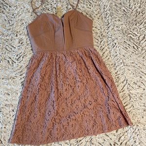 Mauve lace dress